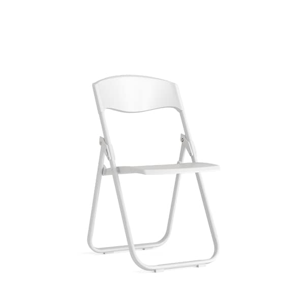 Flash Furniture Folding Chair, Plastic, Heavy Duty, White RUT-I-WHITE-GG - main